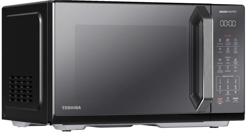 Toshiba Solo Microwave 25 Liter, 900 Watt, With Inverter Technology, Black - MW3-EM25PEI(BK) Toshiba Solo Microwave 25 Liter, 900 Watt, With Inverter Technology, Black - MW3-EM25PEI(BK)